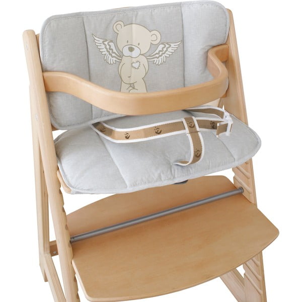 Siva dječja blagovaonska stolica Heartbreakerbär – Roba-image-1