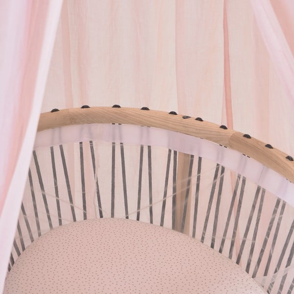 Blijedoružičasti pamučni baldahin Carelene - Kave Home-image-2