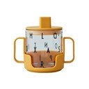 Senf žuta dječja šalica Design Letters Grow With Your Cup