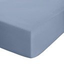 Plava plahta s gumom od perkala 150x200 cm Easy Iron Percale – Catherine Lansfield