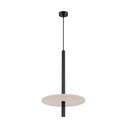 Crna/bež metalna viseća svjetiljka ø 30 cm Rilu – Sollux