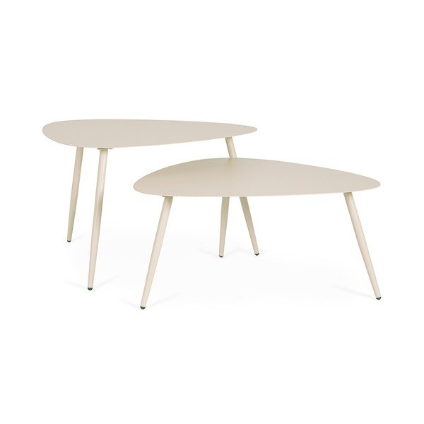 Željezni vrtni stolići za kavu u setu 2 kom 73,5x77,5 cm Yvonne – Bizzotto