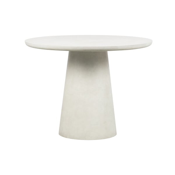 Bijeli stol za blagovanje od vlaknaste gline WOOOD Damon, ø 100 cm