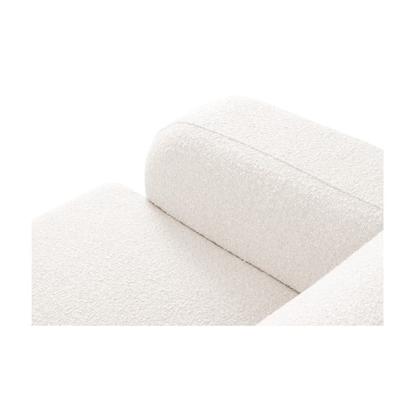 Bijela kutna garnitura od bouclé tkanine (s desnim kutom) Molino – Micadoni Home-image-4