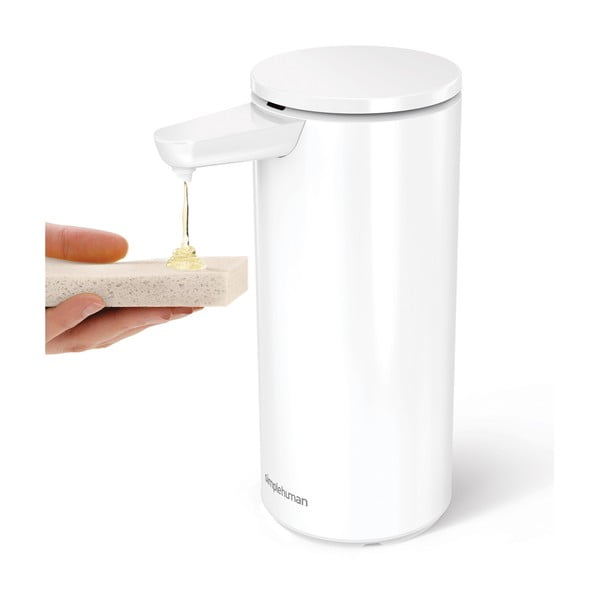 Bijeli metalni automatski dozator sapuna 414 ml – simplehuman-image-3