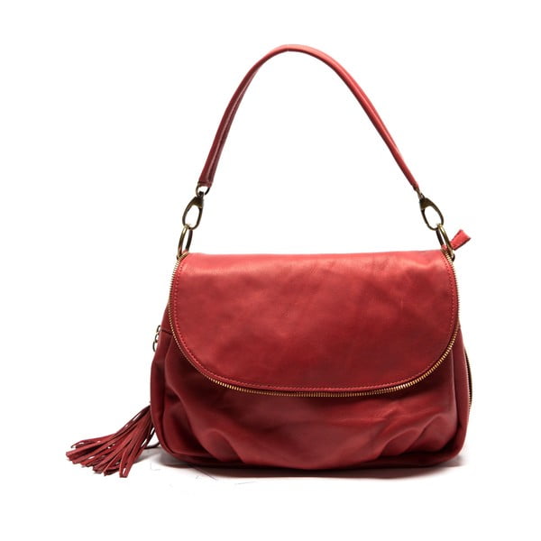Crvena kožna torbica Sofia Cardoni Cristina