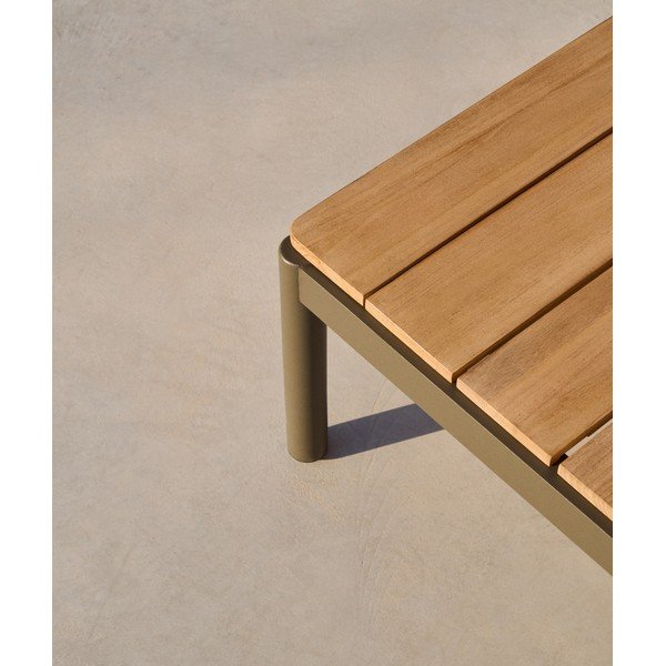 Vrtni stolić za kavu od masivne tikovine 63x149 cm Sorells – Kave Home-image-3
