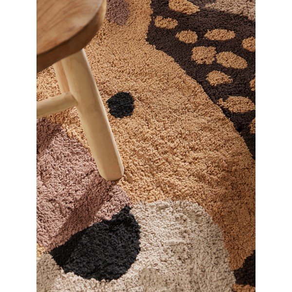 Narančasti/smeđi periv/ručno rađen pamučan dječji tepih 120x125 cm Snuggle Roary – Hanse Home-image-4