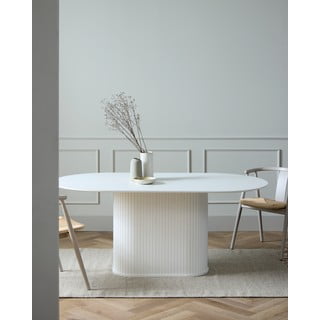Okrugao blagovaonski stol 95x180 cm Nola – Unique Furniture