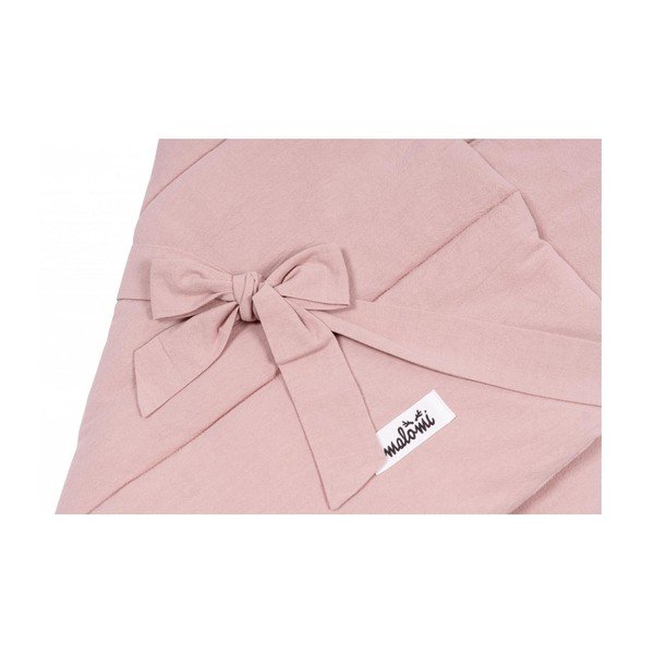 Roza pamučna deka za bebe 75x75 cm - Malomi Kids-image-2