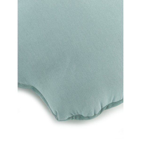 Zelena baršunasta ukrasna jastučnica Westwing Collection Shell, 27 x 32 cm-image-1