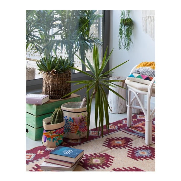 Set od dva tekstilna omota za posudu za cvijeće Madre Selva Floral-image-1