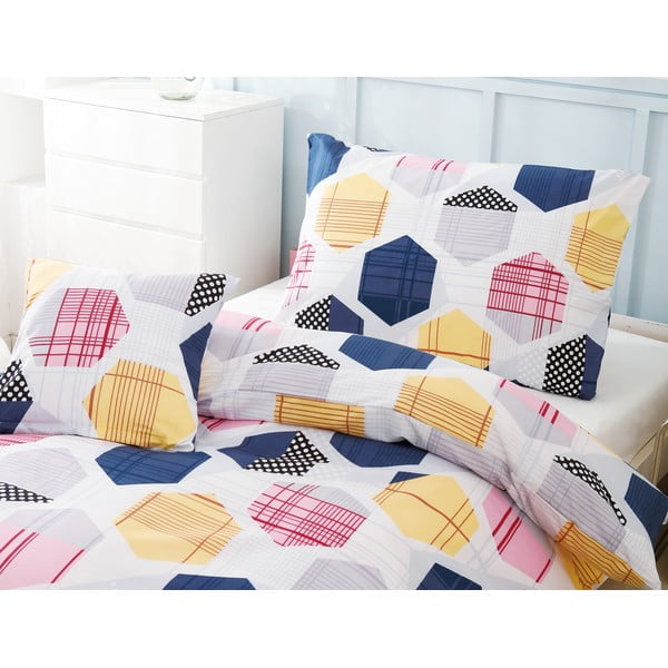 3-dijelna posteljina za krevet za jednu osobu od mikrosatena 140x200 cm Amelie – My House-image-1