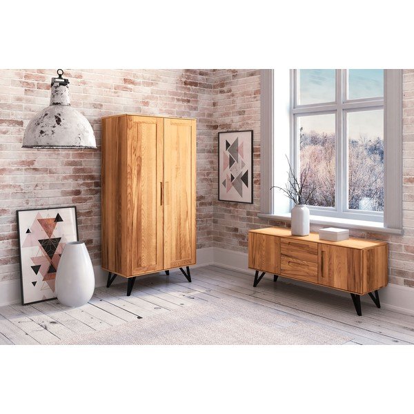 Ormar od bukovog drveta 91x185 cm Golo - The Beds-image-4