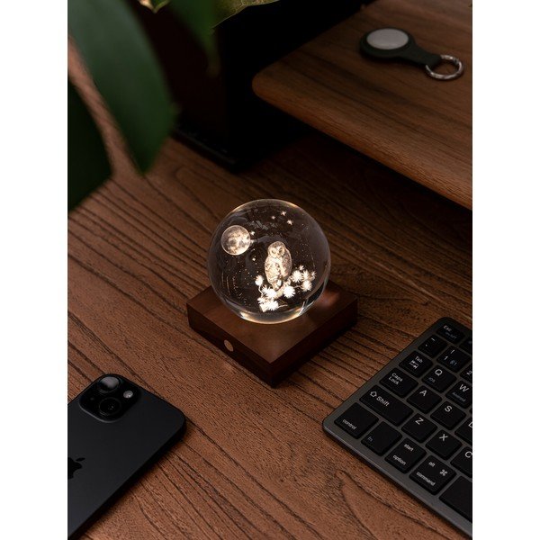 Svjetlosni ukras nešiojamas s USB ø 8 cm Amber – Gingko-image-4