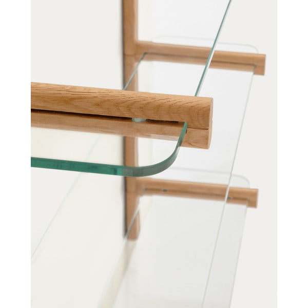Stakleni modularni sustav polica u prirodnoj boji 90x28x30,5 cm Sitra – Kave Home-image-3