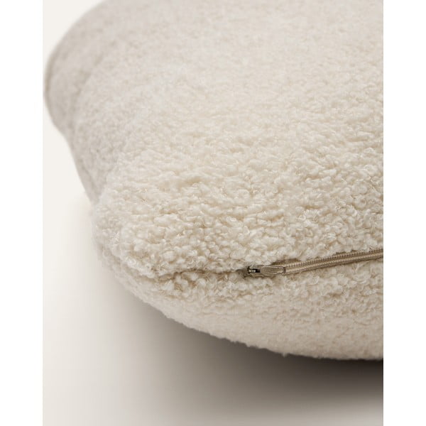 Krem ukrasni jastuk za sjedeću garnituru od bouclé tkanine Martina – Kave Home-image-2