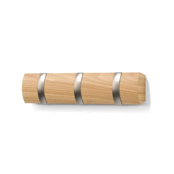 Zidna vješalica od masivne topole u prirodnoj boji Flip – Umbra-image-3