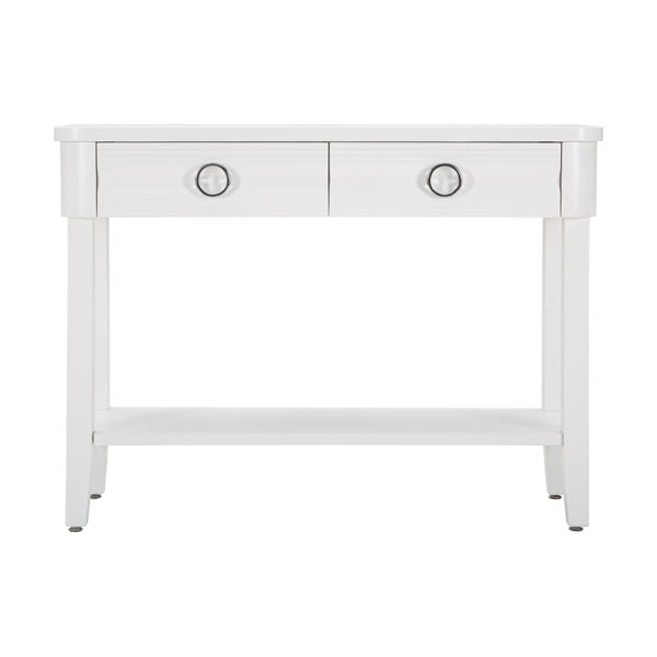 Bijeli pomoćni stol od masivne jele 40x110 cm Shine – Mauro Ferretti-image-2