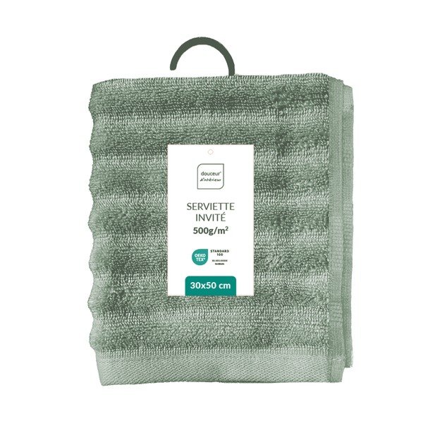 Zeleni pamučan ručnik od frotira 30x50 cm Maya – douceur d'intérieur-image-4