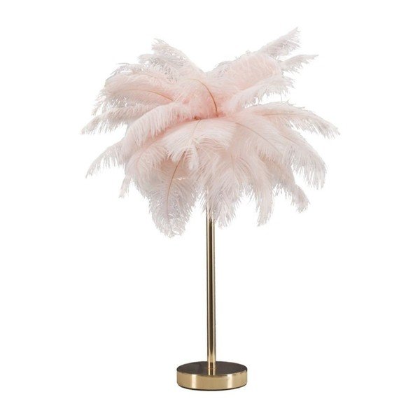 Ružičasta/u zlatnoj boji stolna lampa (visina 55 cm) Palm Pink – Mauro Ferretti