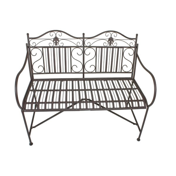 Crna metalna vrtna klupa Mangan - Garden Pleasure-image-2