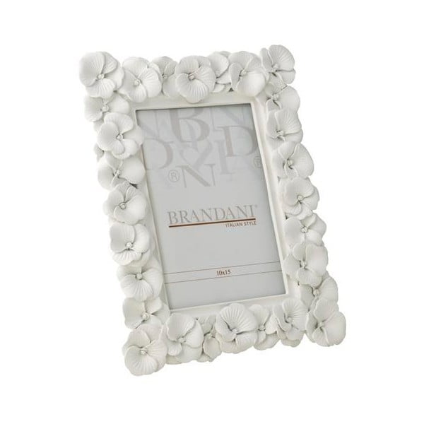 Bijeli okvir za fotografije Brandani Primrose, za fotografije dimenzija 10 x 15 cm