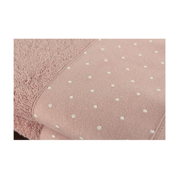 Set s 2 puderasto ružičasta pamučna ručnika Patricia, 50 x 90 cm-image-1