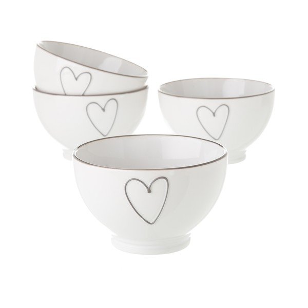 Bijela keramička posuda Unimasa Heart, 580 ml-image-1