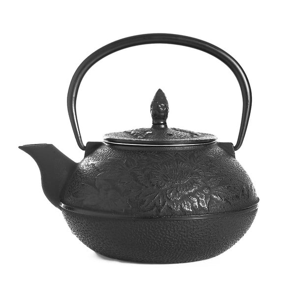 Crni čajnik od lijevanog željeza Bambum Taşev Linden, 800 ml