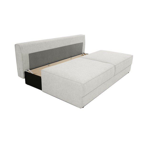 Svijetlo siva sklopiva/s prostorom za odlaganje sofa 202 cm Dora – Scandic-image-4