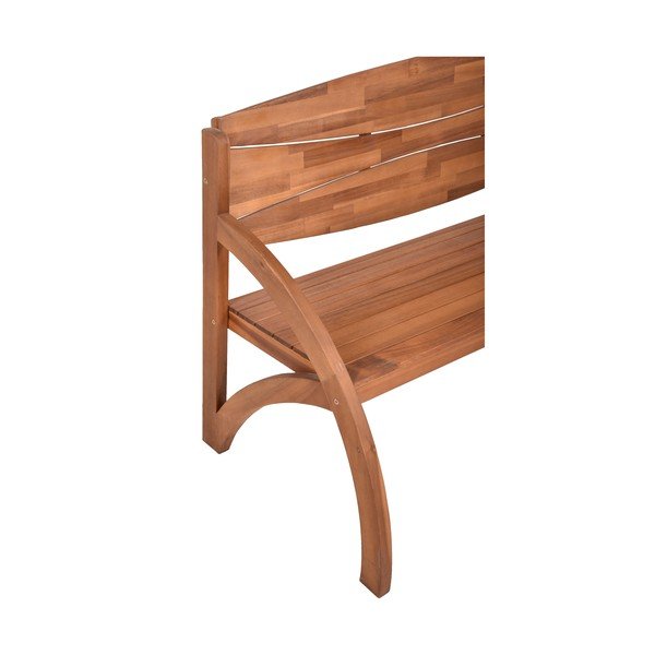 Smeđa vrtna klupa od masivnog drveta Hadia – Garden Pleasure-image-1