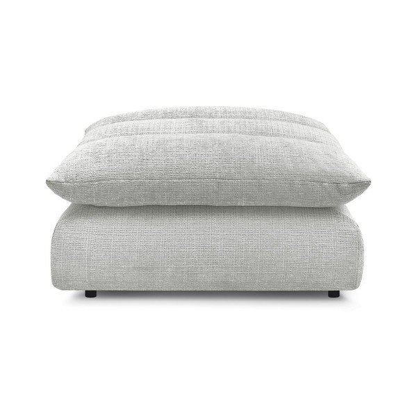 Svijetlo sivi tabure od šenila Neil – Bobochic Paris-image-3