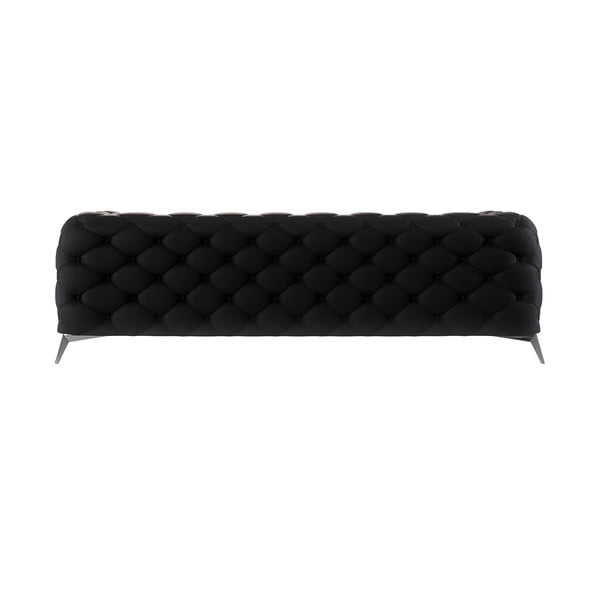 Crna baršunasti sofa 243 cm Chelsea – Ropez-image-2