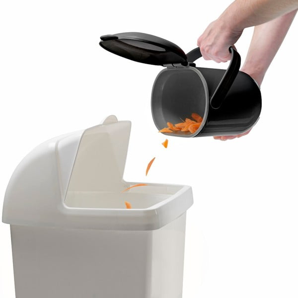 Crno-siva kanta za kompostabilni otpad Addis Caddy, 2,5 l-image-2