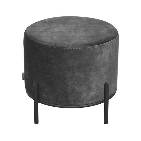 Tamno sivi baršunast tabure Troy – LABEL51-image-2