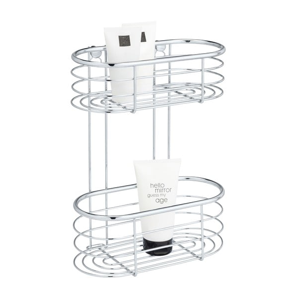 Srebrna polica za tuš Wenko Trestina, 26 x 35 cm-image-1