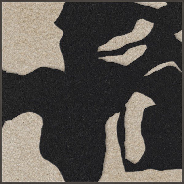 3D slika s okvirom/akustična 102x102 cm Silent Shadow 1 – Malerifabrikken
