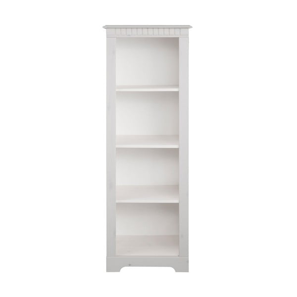 Bijela biblioteka od masivnog bora 50x135 cm Cubrix – Støraa
