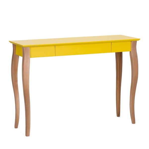 Žuti radni stol Ragaba Lillo, dužine 105 cm