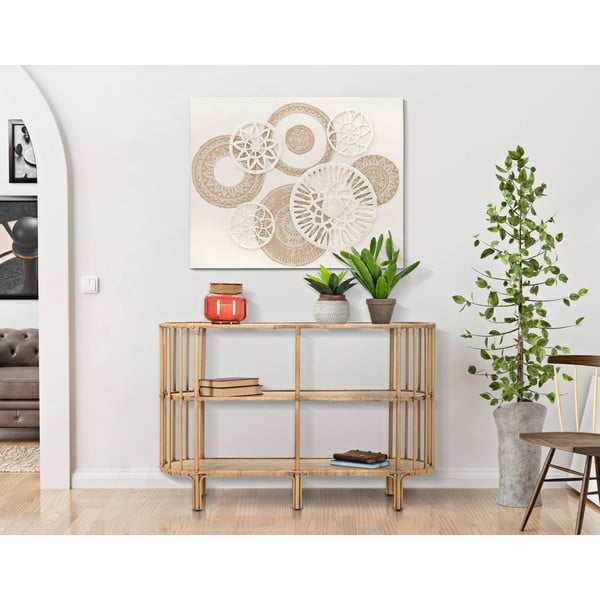 Metalna polica za knjige u prirodnoj boji 120x80 cm Panama - Mauro Ferretti-image-1