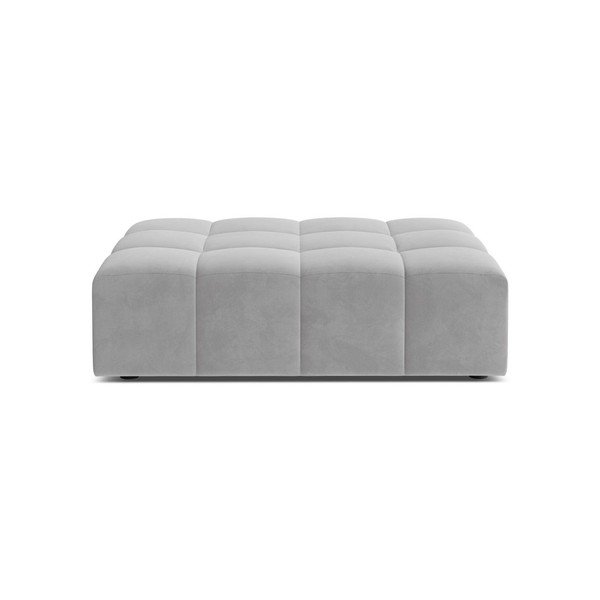 Svijetlo sivi baršunast tabure Chicago – Cosmopolitan Design