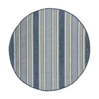 Okrugao unutarnji i vanjski tepih plavozeleni ø 160 cm Roma Stripe – Flair Rugs
