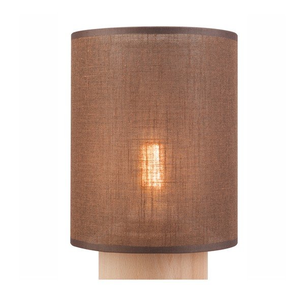 Smeđa stolna lampa s tekstilnim sjenilom (visina 30 cm) Ari – LAMKUR-image-4