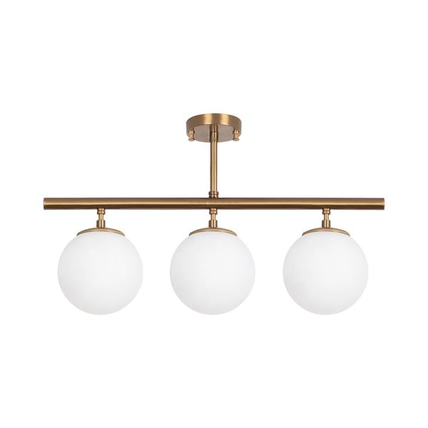 Stropna svjetiljka u brončanoj boji sa staklenim sjenilom ø 15 cm Atmaca – Opviq lights