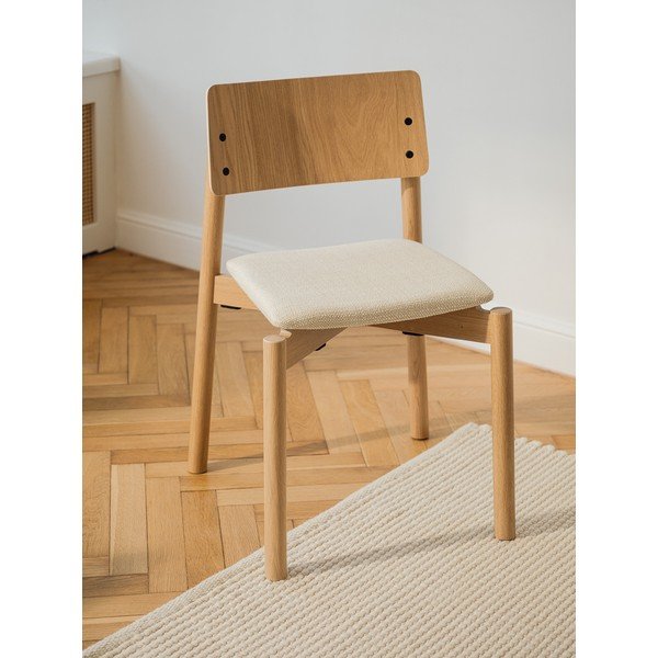 Složiva blagovaonska stolica u dekoru hrasta u prirodnoj boji Wem – noo.ma-image-1