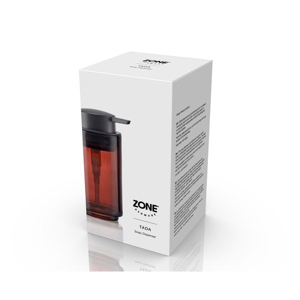 Smeđi stakleni dozator sapuna 250 ml Tada – Zone-image-4