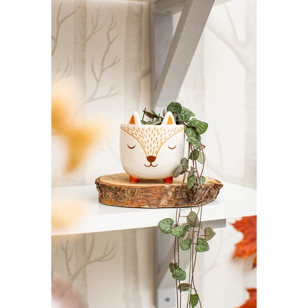 Kamena ukrasna tegla za cvijeće ø 7 cm Woodland Fox – Sass & Belle-image-1