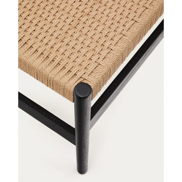 Crna/u prirodnoj boji klupa Zaide – Kave Home-image-3