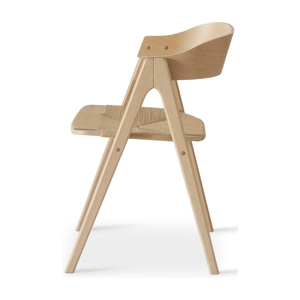 Blagovaonska stolica od bukovog drveta sa sjedištem od ratana Findahl by Hammel Mette-image-4